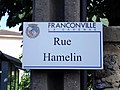 Plaque Rue Hamelin