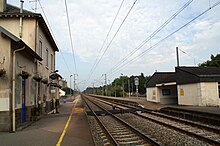 Voies et quais de la gare en 2009