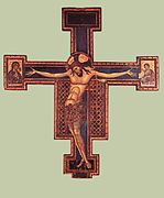 Crucifijo de la basílica de Santo Domingo,[5]​ de Giunta Pisano, ca. 1250.
