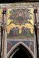 Prostřední část mozaiky: Kristus soudce s přímluvci