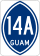 Guam Highway 14A marker