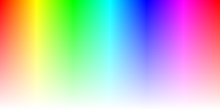 This color spectrum image's alpha channel falls off to zero at its base, where it is blended with the background color. Hue alpha falloff.svg