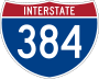 Interstate 384 marker