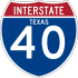 Interstate 40 marker