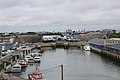 Les deux Dom-Bunkers de chaque côté du slipway du port de pêche de Keroman.