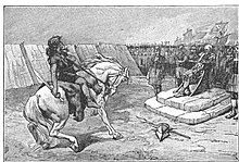 Illustration of Vercingetorix from Lavisse's Histoire de France, cours élémentaire (Elementary course in French history)