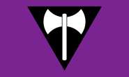 Лесбийская феминистская гордость labrys flag
