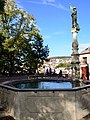 1912, Brunnenfigur Lindenhöflerin auf dem Lindenhof in Zürich