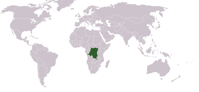 Localização de Congo Belga