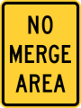 W4-5aP No merge area (plaque)