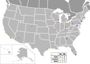 Current Major League Baseball franchises