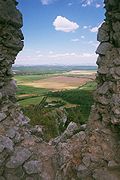 Vista de la llanura de Bor desde los Pequeños Cárpatos