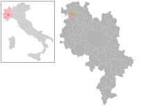 Localisation de Pino d'Asti