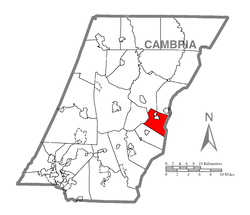 Vị trí trong Quận Cambria, Pennsylvania