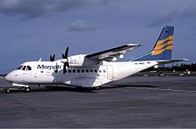 A CN-235 of Merpati Nusantara Airlines in Indonesia Merpati Nusantara Airtech CN-235-10 Wallner.jpg