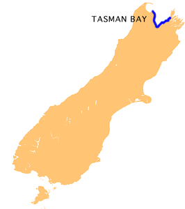 Karte von Tasman Bay / Te Tai-o-Aorere