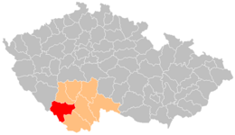 Distret de Prachatice - Localizazion