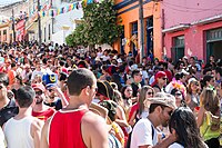 Foliões no Carnaval de Olinda