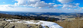 Vue panoramique depuis la roche d'Ajoux.