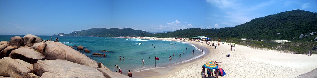 Panorámica de Praia Mole, en Florianópolis.