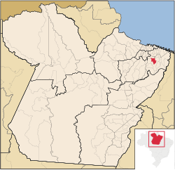 Localização de Irituia no Pará