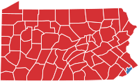 Pennsylvania Gubernatorial Election Results by County, 1998.svg