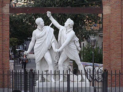 1831 Monument à Daoíz et Velarde (Madrid, Place du Dos de Mayo)