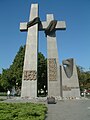 Cruces de Poznan (Polonia) que conmemoran as protestas na cidade en 1956.