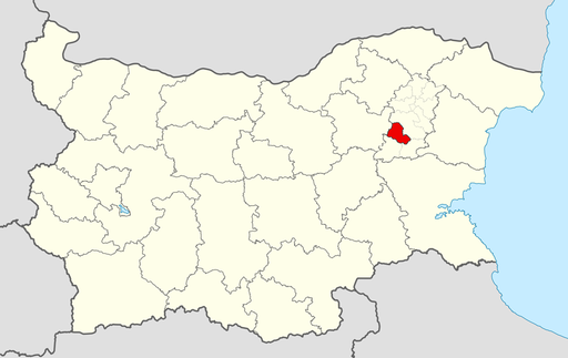 Veliki Preslav Municipality within Bulgaria together with Shumen Province.