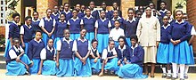 Pupils at the St Monica's Girls Secondary School in Chipata, Eastern Province Pupils at St Monicas Girls Secondary School.jpg