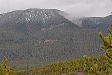 Purple Mountain in Yellowstone National Park.