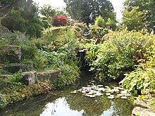 Pool in the rock garden at RHS Wisley, wholly artificial and constructed in the 1920s. Rock Garden at Wisley-geograph-2580831-by-Josie-Campbell.jpg