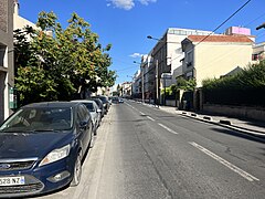 La rue du côté de La Courneuve.