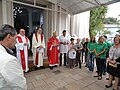 Monseñor Ruffinoni celebra los 140 años de fundación de la Comunidad São Romédio, 20 de abril de 2016.