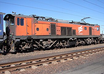 No. E7229 in Spoornet orange livery at Vryheid, 16 August 2007