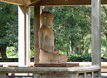 stone Samadhi Buddha statue in Anuradhapura, Sri Lanka