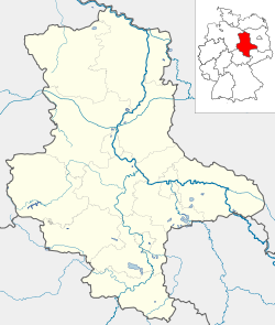 Halle ubicada en Sajonia-Anhalt