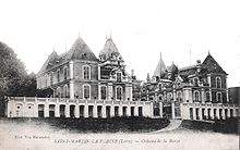 Carte postale du début du vingtième représentant le château de la Ronze