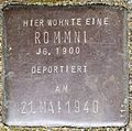 Stolperstein für ein Rommni, Stein-Nr. 113 (Holzmarkt 1)