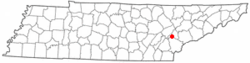 Location of Philadelphia, Tennessee