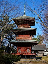 日吉八幡神社三重塔（秋田市八橋本町）