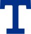 The Toronto Arenas logo, which is a capitalized letter T in blue.