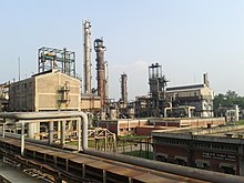 A plant in Bangladesh that produces urea fertilizer. Urea process plant UFFL 01.jpg