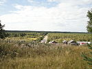 Вид на деревню Маньга и дорогу «Р21» Пряжа — Леметти.
