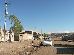 Das Dorf Villa Nueva an der Nationalstraße 1