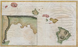 1785 Cook - Bligh Map of Hawaii - Geographicus...