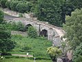 A vella ponte sobre o río Borne