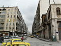 Vue de la rue Abdel Menem Riyad qui se termine à la place Sabaa Bahrat