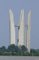 Denkmal der Ägyptisch-russischen Freundschaft am Westende des Hochdammes von Assuan