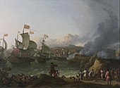 Slag bij de baai van Vigo, de Nederlanders en Engelsen beroven de Spaanse Zilvervloot van 1 miljoen pond.